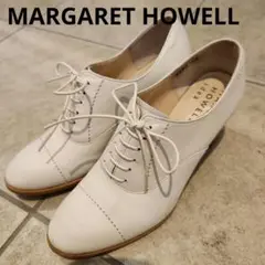 MARGARET HOWELL レースアップパンプス 23cm レザー ヒール