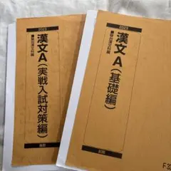 駿台テキスト　漢文A テキスト2冊
