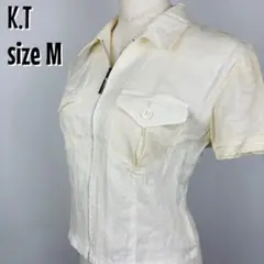 【0189】K.T KIYOKO TAKASE 麻 100％ シャツ M