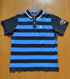 Munsingwear マンシングマリンボーダー半袖シャツ LL