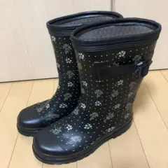 <美品>やわらか長靴ブーツ スノーブーツ 防水 雪 滑り止め 防滑レインシューズ