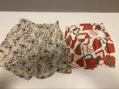 花柄ショートパンツ パプリカ柄のショートパンツセット