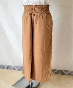 灼熱セール❗H&M　ライトブラウン ガウチョパンツ