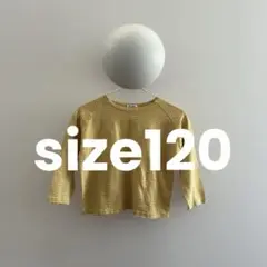The Lalala 長袖カットソー イエロー ストライプ、サイズ120
