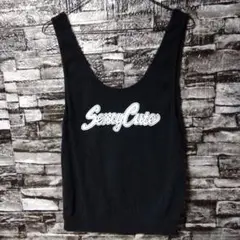 SexyCute バックオープン タンクトップ 黒　L