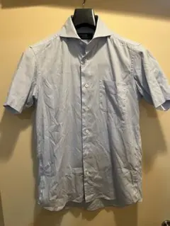 サイズS Maker's Shirt 鎌倉 半袖シャツ ライトブルー