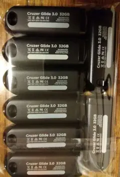 ８本セット３２MBスライド式USBメモリSanDiskCruzerGlide