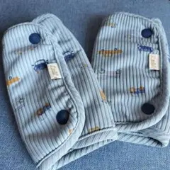 【美品】よだれカバーパッド(くるま模様)