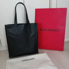 フェラガモ レザートートバッグ ブラック
