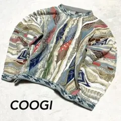【極美品】COOGI クージー ニット 希少 ホワイトベージュ オーストラリア製