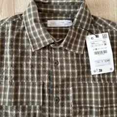 新品・未使用　ザラキッズ　ZARA 半袖シャツ　チェック柄