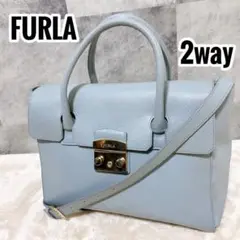 FURLA メトロポリス サッチェル 2way ハンドバッグ ドロミア A4可