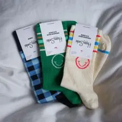 Happy Socks スニーカーソックス 3足セット