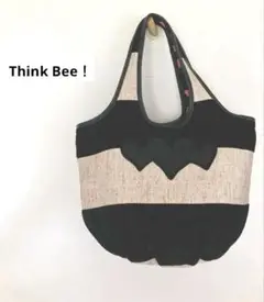 Think Bee！ Just Heart トートバッグ バケツ型 ハート　刺繍