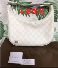 お値下げ!お早い方優先!未使用限定レア品☆正規品・GUCCI可愛いホワイトバック