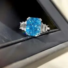 「美品」希少石 スターサファイア リング 4ct ダイヤ k1864