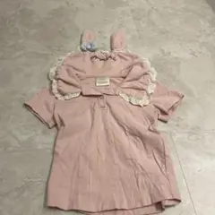 My Melody ウサギ耳付きトップス　90