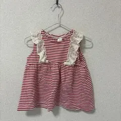 Cottoli ストライプ タンクトップ 90
