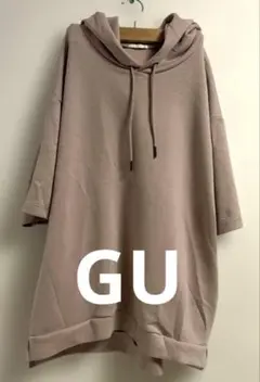 お値下げ終了☆GU ドライダブルフェイスパーカ(5分袖)