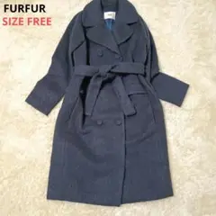FURFUR ファーファー ロングコート チェスターコート ベルト モヘヤ