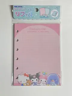 サンリオキャラクターズ　集合柄　シール帳　シールバインダー　リフィル10枚