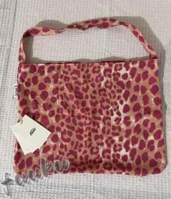 EMIS ピンク レオパード柄 ショルダーバッグ
