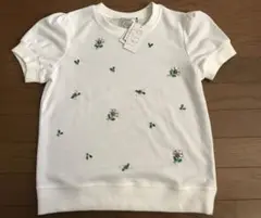 ☆新品タグ☆tocco closet トッコクローゼット☆お花ビジューカットソー
