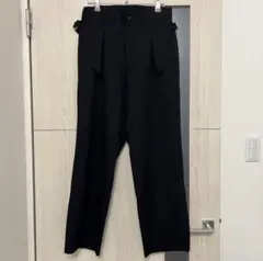 sulvam サルバム　ウールパンツ　ブラック