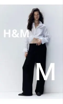 ハイウエストパンツ　ブラック