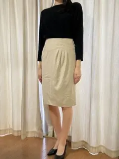 【美品】LE JOUR タイトスカート ベージュ