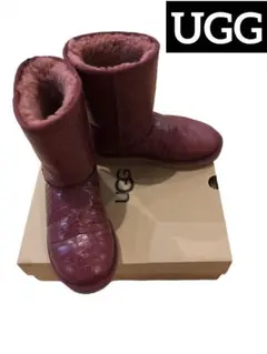 UGG 型押しクロコ ブーツ UGG W CLASSIC SHORT CROCO