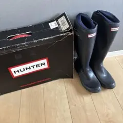 HUNTER レインブーツ ブラック UK10 箱付き