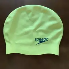 speedo 蛍光イエロー スイムキャップ