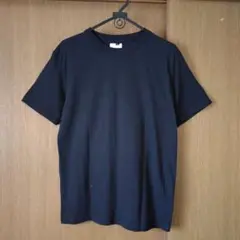 新品 未使用 バックプリント トップス 半袖 Tシャツ Ｌサイズ 黒色