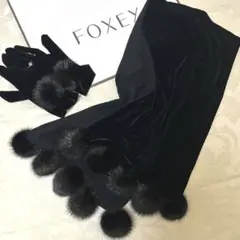 フォクシー ファーつきマフラー u0026手袋 クリスマス限定品 foxey