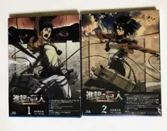 【※シュリンク未開封Blu-ray】進撃の巨人 1(0巻付き)&2 初回限定版