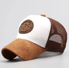 キャップ スエード風 A-Frame Trucker ブラウン✖️ホワイト 未使用