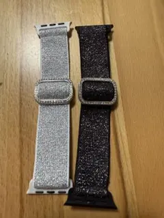 Apple Watch用グリッターバンド2色セット