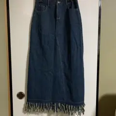 薄手デニムロングスカート　新品
