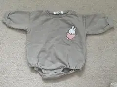 miffy グレー ロンパース 70-80