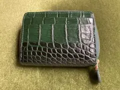 ロダニア イタリアンレザークロコエンボスコンパクトウォレット