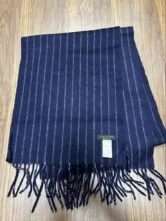 【格安・美品】ナノユニバース　マフラー　紺