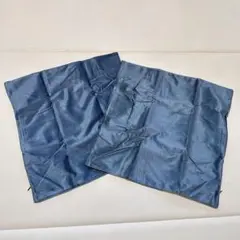 ベルベットスクエアクッションカバー　45 x 45 cm ダークグレー　2個