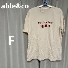 catherine 1963 ベージュ 半袖Tシャツ M