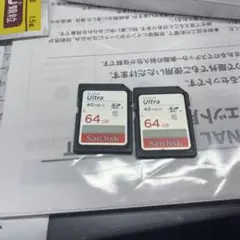 ほぼ未使用 SanDisk Ultra 64GB SDカード
