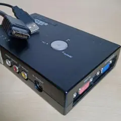 PS用 VGAボックス ( AV/S端子をVGAに変換 / セレクター機能付 )