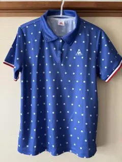 ルコック 水玉模様 ポロシャツ Lサイズ