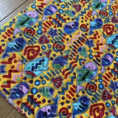 カラフル魚デザイン キルティング生地 約107cm x 50cm