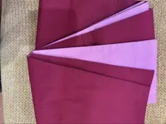 赤とピンクの半幅帯