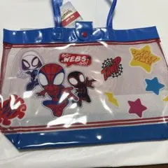 ダイソー プールバッグ スパイディ スパイダーマン 廃盤 プール 海